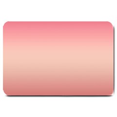 Pink Blush Gradient Ombre Colors Large Doormat  by SpinnyChairDesigns