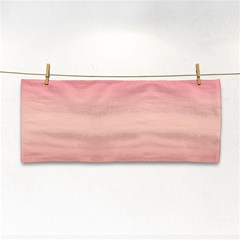 Pink Blush Gradient Ombre Colors Hand Towel by SpinnyChairDesigns