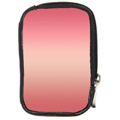 Pink Blush Gradient Ombre Colors Compact Camera Leather Case by SpinnyChairDesigns