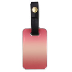 Pink Blush Gradient Ombre Colors Luggage Tag (one Side) by SpinnyChairDesigns