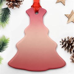 Pink Blush Gradient Ombre Colors Ornament (christmas Tree)  by SpinnyChairDesigns