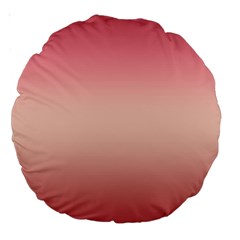 Pink Blush Gradient Ombre Colors Large 18  Premium Round Cushions by SpinnyChairDesigns