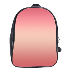 Pink Blush Gradient Ombre Colors School Bag (xl) by SpinnyChairDesigns