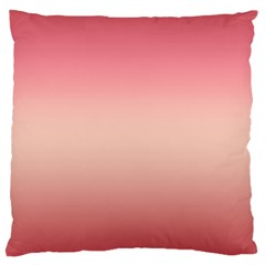 Pink Blush Gradient Ombre Colors Large Flano Cushion Case (two Sides) by SpinnyChairDesigns