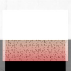 Tea Rose And Sage Gradient Ombre Colors Rectangular Jigsaw Puzzl by SpinnyChairDesigns