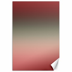 Tea Rose And Sage Gradient Ombre Colors Canvas 20  X 30  by SpinnyChairDesigns