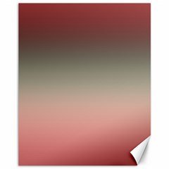 Tea Rose And Sage Gradient Ombre Colors Canvas 11  X 14  by SpinnyChairDesigns