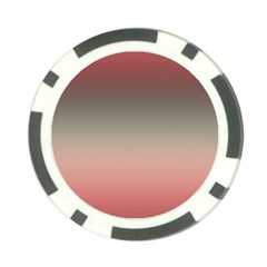 Tea Rose And Sage Gradient Ombre Colors Poker Chip Card Guard (10 Pack)