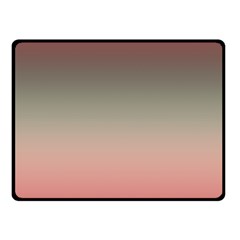 Tea Rose And Sage Gradient Ombre Colors Fleece Blanket (small) by SpinnyChairDesigns