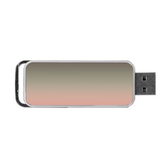 Tea Rose And Sage Gradient Ombre Colors Portable Usb Flash (one Side) by SpinnyChairDesigns