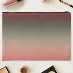 Tea Rose and Sage Gradient Ombre Colors Cosmetic Bag (XXXL) Back