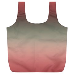 Tea Rose And Sage Gradient Ombre Colors Full Print Recycle Bag (xl) by SpinnyChairDesigns