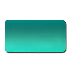 Teal Turquoise Green Gradient Ombre Medium Bar Mats by SpinnyChairDesigns