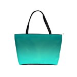 Teal Turquoise Green Gradient Ombre Classic Shoulder Handbag Front