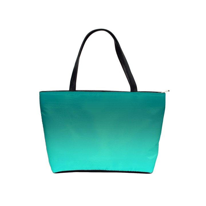 Teal Turquoise Green Gradient Ombre Classic Shoulder Handbag