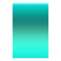 Teal Turquoise Green Gradient Ombre Shower Curtain 48  X 72  (small)  by SpinnyChairDesigns