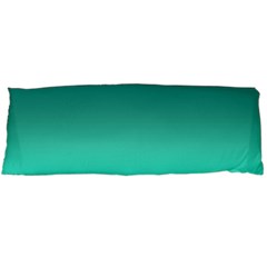 Teal Turquoise Green Gradient Ombre Body Pillow Case (dakimakura) by SpinnyChairDesigns