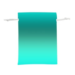 Teal Turquoise Green Gradient Ombre Lightweight Drawstring Pouch (s) by SpinnyChairDesigns