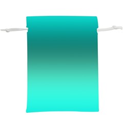 Teal Turquoise Green Gradient Ombre  Lightweight Drawstring Pouch (xl) by SpinnyChairDesigns