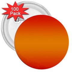 Red Orange Gradient Ombre Colored 3  Buttons (100 Pack)  by SpinnyChairDesigns