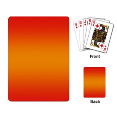 Red Orange Gradient Ombre Colored Playing Cards Single Design (rectangle) by SpinnyChairDesigns