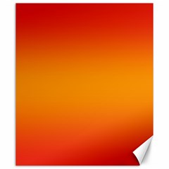 Red Orange Gradient Ombre Colored Canvas 20  X 24  by SpinnyChairDesigns