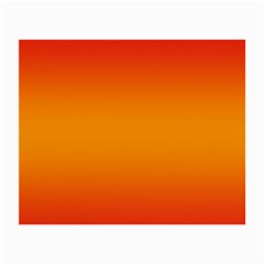 Red Orange Gradient Ombre Colored Small Glasses Cloth (2 Sides) by SpinnyChairDesigns