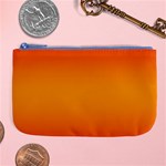 Red Orange Gradient Ombre Colored Large Coin Purse Front