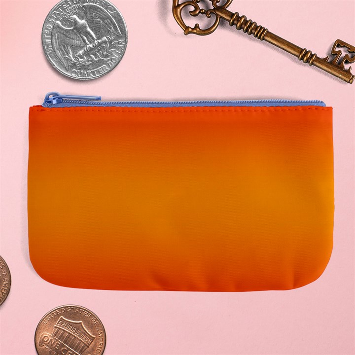 Red Orange Gradient Ombre Colored Large Coin Purse