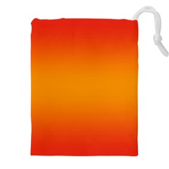 Red Orange Gradient Ombre Colored Drawstring Pouch (5xl) by SpinnyChairDesigns