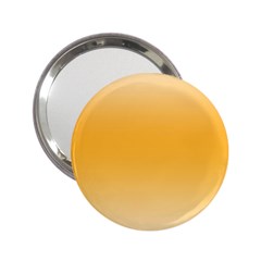 Saffron Yellow And Cream Gradient Ombre Color 2 25  Handbag Mirrors by SpinnyChairDesigns