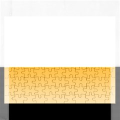 Saffron Yellow And Cream Gradient Ombre Color Rectangular Jigsaw Puzzl by SpinnyChairDesigns