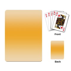 Saffron Yellow And Cream Gradient Ombre Color Playing Cards Single Design (rectangle) by SpinnyChairDesigns