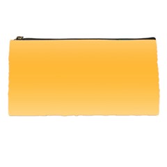 Saffron Yellow And Cream Gradient Ombre Color Pencil Case by SpinnyChairDesigns