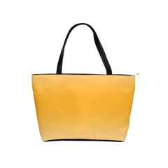 Saffron Yellow And Cream Gradient Ombre Color Classic Shoulder Handbag by SpinnyChairDesigns