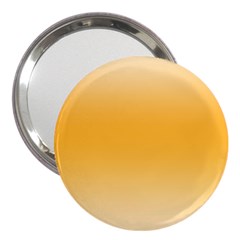 Saffron Yellow And Cream Gradient Ombre Color 3  Handbag Mirrors by SpinnyChairDesigns