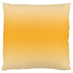 Saffron Yellow And Cream Gradient Ombre Color Standard Flano Cushion Case (one Side) by SpinnyChairDesigns