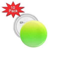 Lemon Yellow And Lime Green Gradient Ombre Color 1 75  Buttons (10 Pack) by SpinnyChairDesigns