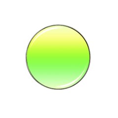 Lemon Yellow And Lime Green Gradient Ombre Color Hat Clip Ball Marker by SpinnyChairDesigns