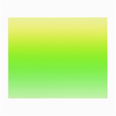 Lemon Yellow And Lime Green Gradient Ombre Color Small Glasses Cloth (2 Sides) by SpinnyChairDesigns