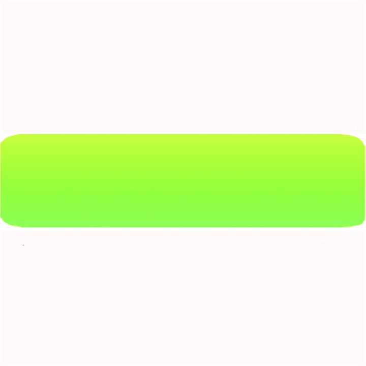 Lemon Yellow and Lime Green Gradient Ombre Color Large Bar Mats