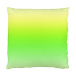 Lemon Yellow and Lime Green Gradient Ombre Color Standard Cushion Case (One Side) Front