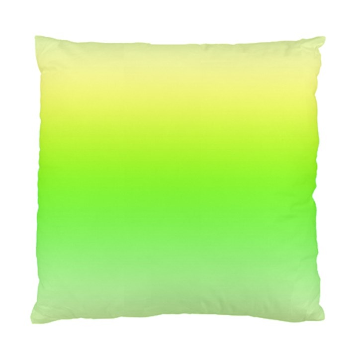 Lemon Yellow and Lime Green Gradient Ombre Color Standard Cushion Case (One Side)