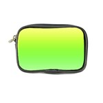 Lemon Yellow and Lime Green Gradient Ombre Color Coin Purse Front