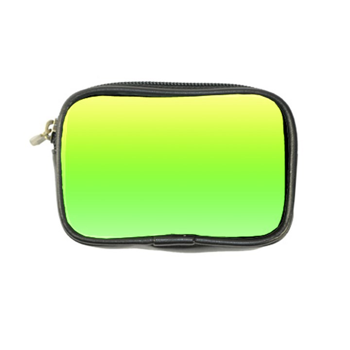 Lemon Yellow and Lime Green Gradient Ombre Color Coin Purse