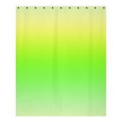 Lemon Yellow And Lime Green Gradient Ombre Color Shower Curtain 60  X 72  (medium)  by SpinnyChairDesigns