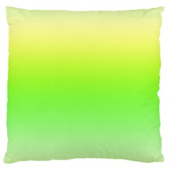 Lemon Yellow And Lime Green Gradient Ombre Color Standard Flano Cushion Case (two Sides) by SpinnyChairDesigns