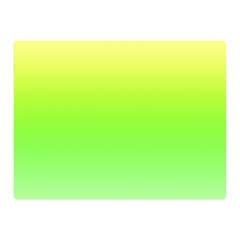 Lemon Yellow And Lime Green Gradient Ombre Color Double Sided Flano Blanket (mini)  by SpinnyChairDesigns