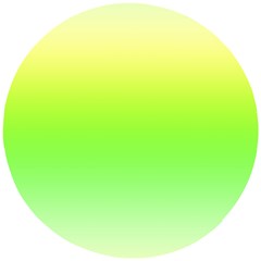 Lemon Yellow And Lime Green Gradient Ombre Color Wooden Puzzle Round by SpinnyChairDesigns