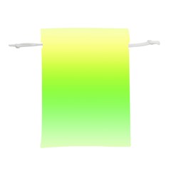 Lemon Yellow And Lime Green Gradient Ombre Color Lightweight Drawstring Pouch (l) by SpinnyChairDesigns